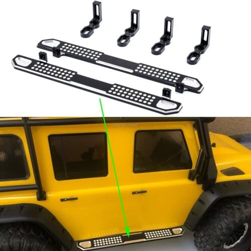 2pcs 1:10 Aluminum Side Metal Cleat Pedal for TRAXXAS Trx-4 TRX4 1/10 Scale RC Car Crawler upgraded parts