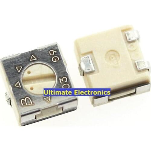 5pcs 3314J-1 102E 103E 1K/10K Single Turn Precision Adjustable Resistor