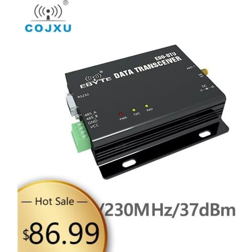 Wireless Transceiver RS232 RS485 230MHz TCXO 5W COJXU E90-DTU-230N37 Long Distance 15km Narrowband Transceiver Radio Modem
