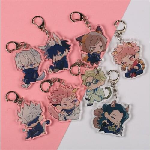 Jujutsu Kaisen Itadori Yuji Fushiguro Megumi Ryomen Sukuna Cosplay Key Chains Two-sided Keychain Acrylic Pendant Keyring