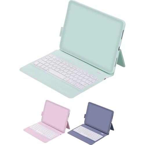For iPad Pro11 (2018/2020)/iPad Air4 10.9(2020)/iPad Pr11(2021) Bluetooth Keyboard Tablet Case with Pen Holder