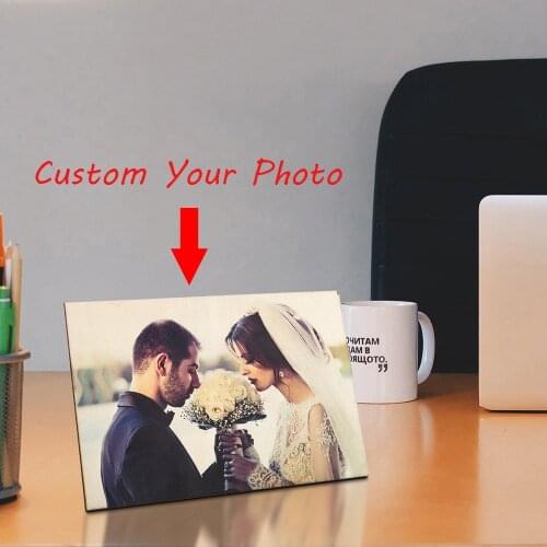 Custom Wooden Photo Frame Print Photoes Lover Wedding Picture Tabletop Decoration For Him Personalized Anniversary gifts