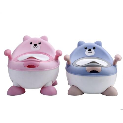 Baby Potty Toilet Training Portable Plastic Child Potty Trainer Kids Indoor Baby Potty Chair for free potty brush+cleaning bag
