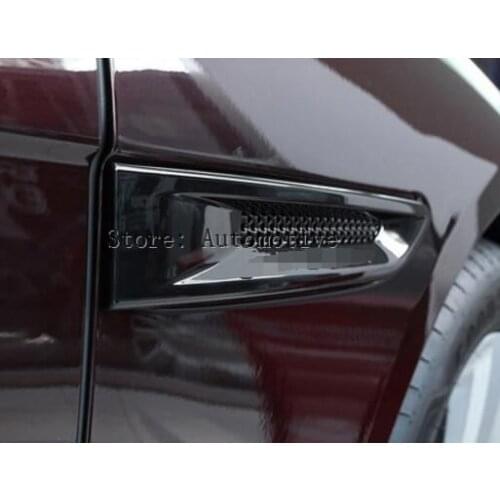 For Jaguar XF X260 Exterior Side Fender Air Vent Outlet Trim Cover 2016 2pcs