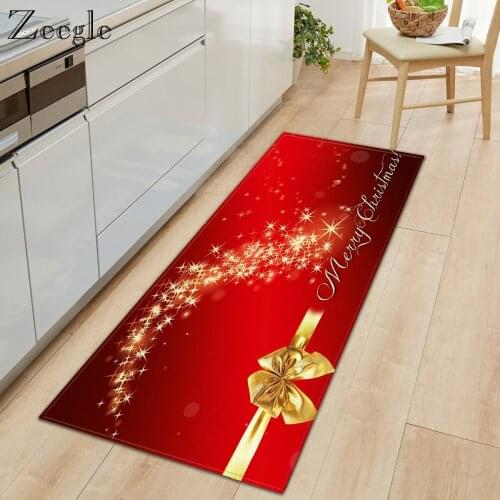 Christmas Carpet Kitchen Rug Living Room Carpet Anti-slip Bathroom Doormat Shower Mat Hallway Floor Rug Absorbent Bedroom Carpet