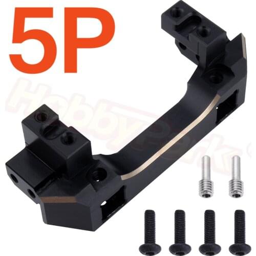 5PCS 90g/pc Heavy Duty Brass Front Bumper Servo Mount for Traxxas TRX-4 TRX4 1/10 RC Crawler Car Scale & Trail Truck Parts