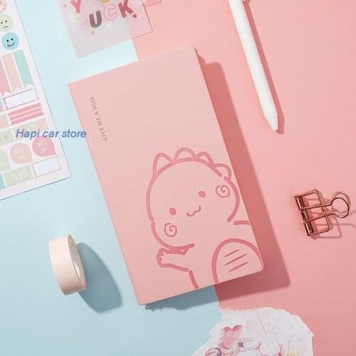 Cartoon Cute A6 Notebook and Journal Kawai Cat Dinosare Bear Print Office Diary Note Book Notepad Notebooks School Stationary
