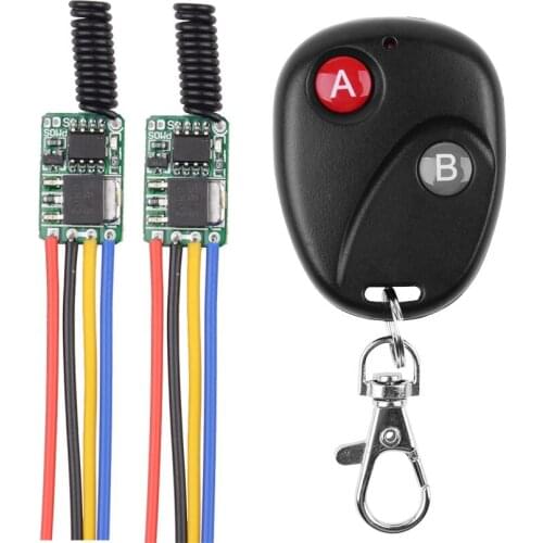 Mini LED String Desk Lamp Remote Control Switches 433 mhz Mini Remote Control Switch 3.7V 4.2V 5V 6V 7.4V 9V 12V