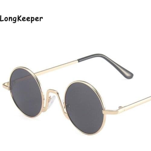 Fashion Retro Round Sunglasses Ladies European And American Trend Eyewear Metal Frame Jelly Punk Glasses Oculos de sol UV400