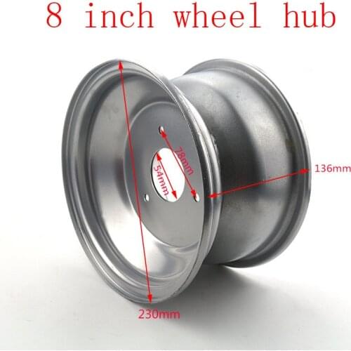 Lightning shipment 8 inch wheel hub for off road vehicle beach vehicle ATV accessories white wheels 8 "3 hole motorcycle part