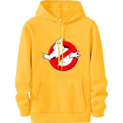 Ghostbuster Fashion Brand Mens Hoodies 2021 Spring Autumn Male Casual Hoodies Sweatshirts Mens Hoodies Sweatshirt Yellow Tops