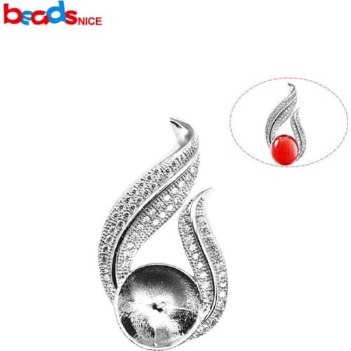 925 Sterling Silver Pendant Setting Bride Necklace Making Fashion Necklace Design ID30701