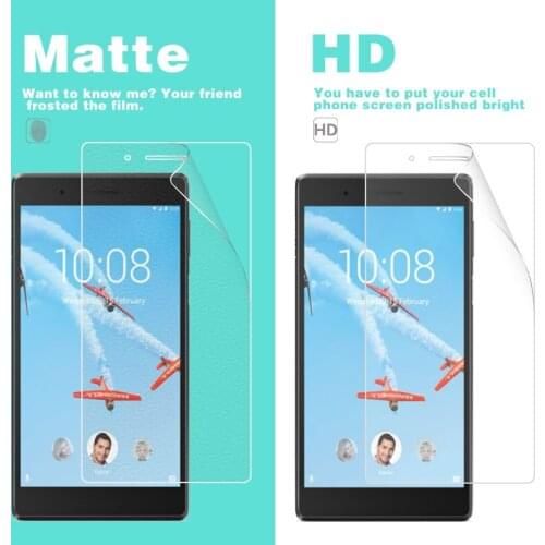 Anti-Scratches HD Clear Glossy Film For Lenovo Tab 4 TB-7504X 7 in Matte Film Anti-Glare Screen Protector With Cleaning Tools
