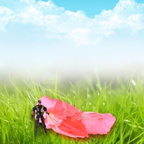 9cm Paratroopers Parachute Soldiers Kids Children Outdoor Sports Hand Throw Toy F3ME