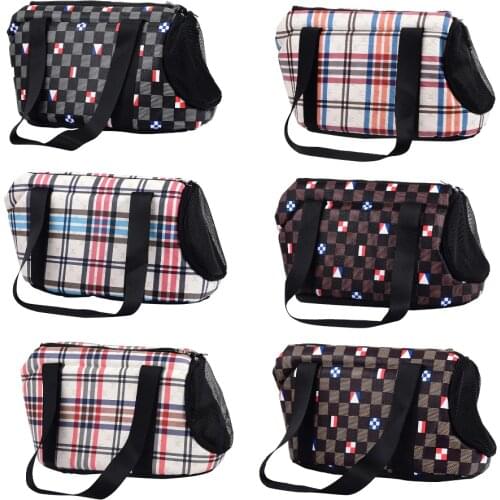 Pet Dog Bag Outdoor Travel Handbag Pouch Mesh Oxford Single Shoulder Bag Sling Mesh Comfort Travel Tote Shoulder Bag