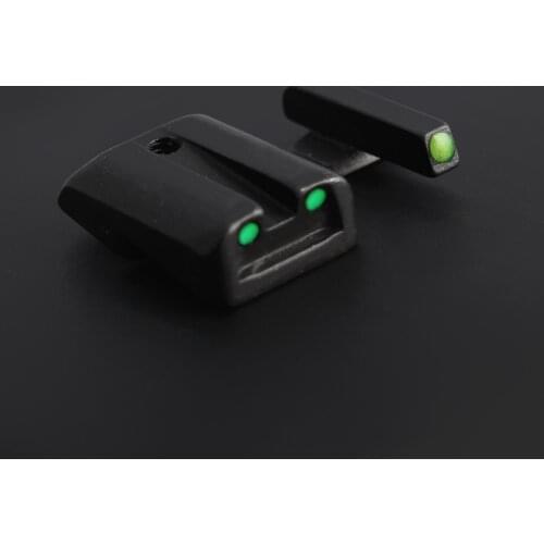 Tactical Aluminum alloy Fiber Optic Front and Rear Red/green Dot Sights Hunting Night Vision Riflescope for 1911