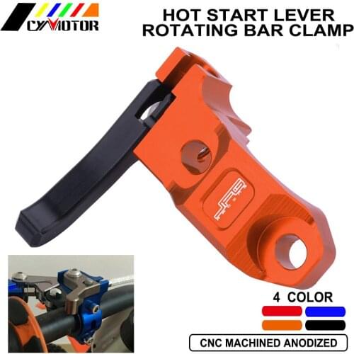 Motorcycle CNC Brake Clutch Rotating Bar Clamp Hot Start Lever For Honda Yamaha Kawasaki Suzuki CR125R 500R 80R 85R CRF230F 150R