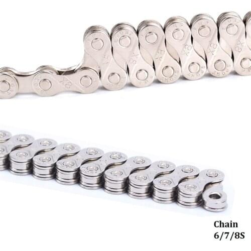 Bike Chain 6 7 8 speed X8 MTB Mountain Bike Road Bicycle Parts High Quality Durable Chain Bike Accessories Cycling Parts