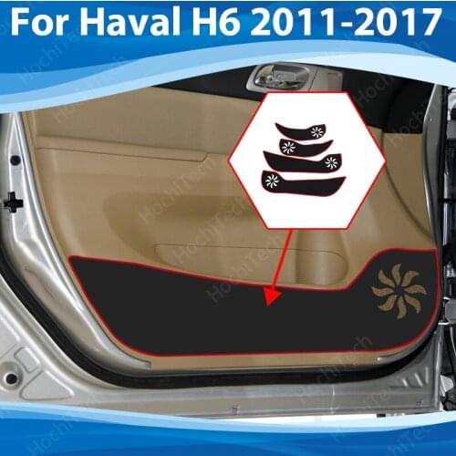 Protection Carpet Door Inside Guard Side edge cover Car Door Anti Kick Pad Sticker For Haval H6 2011-2017 Accessories