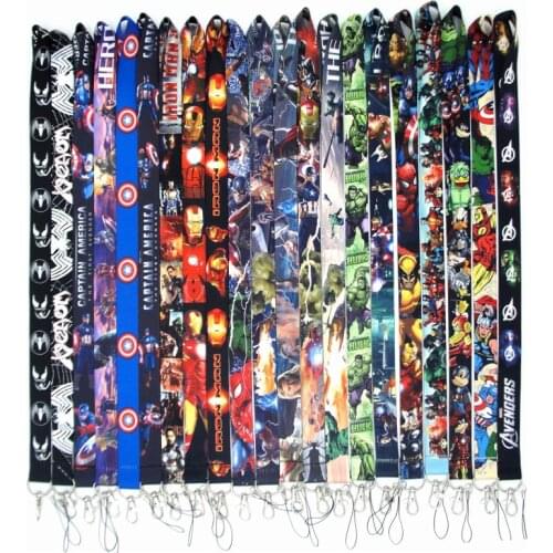 1-Anime cartoon keychain, ID phone with lanyard ID fitness neckband phone, DIY neckband with USB ID holder