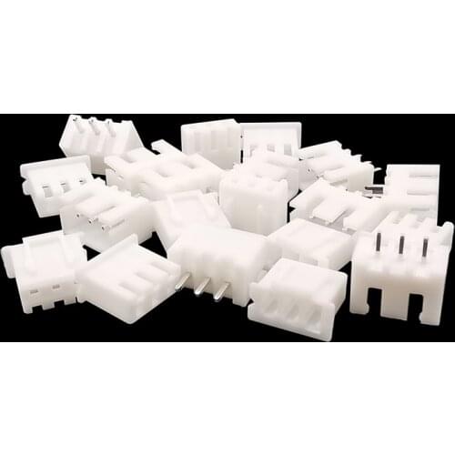 100cs JST XH2.54 3Pin Pitch 2.54mm Plug-in Terminal Wire Connector Plastic Shell Male Plug + Female Socket XH2.54 3P Terminals