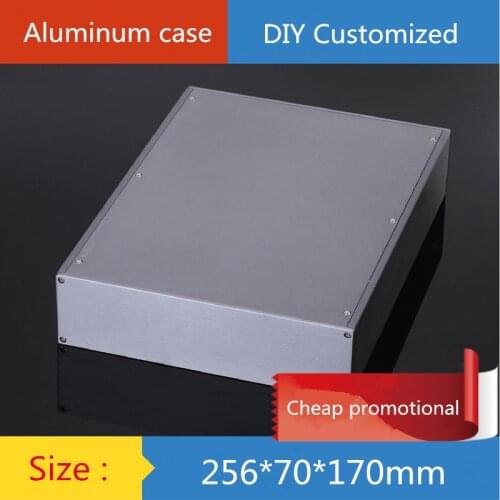 Aluminum alloy instrumentation electrical equipment amplifier chassis / industrial control aluminum box (256 * 70 * 170mm)
