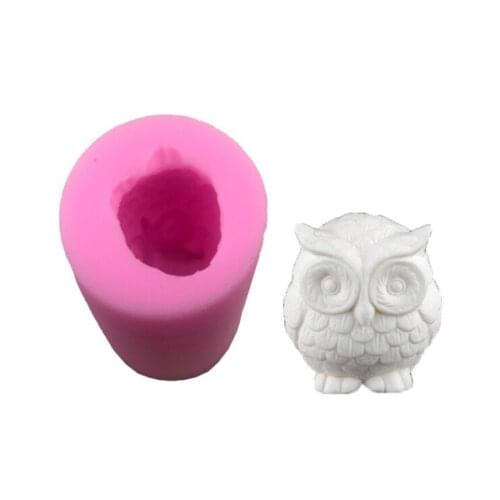 Aouke Owl Silicone Mould 3D Crafts Handmade DIY Soap Mould Home Kitchen Chocolate Cake Baking Accessories Silicone Mould