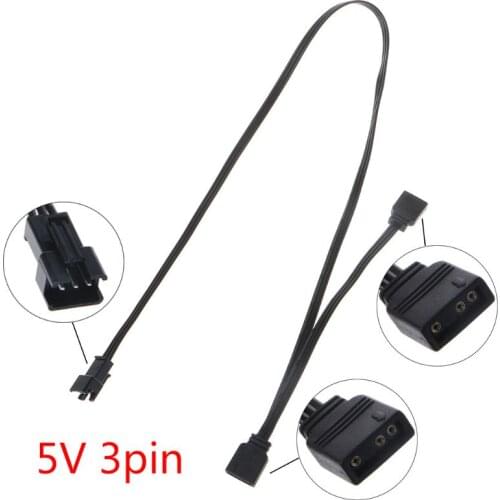 ARGB Control 5V 3Pin Extension Cable Adapter for AURA AS-US/MSI Motherboard LX9B