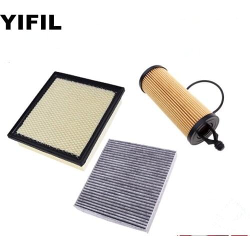 3pcs/lot Auto Air Filter+Cabin Filter+Oil Filter 04861756AA 68079487AA 1-68191349AA For JEEP Grand Cherokee WK2 3.0L 3.6L 2009