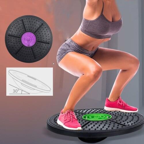 Yoga Balance Round Board Training Exercise Stability Trainer Physical Therapy Fitness Equipment Waist Twisting Disc