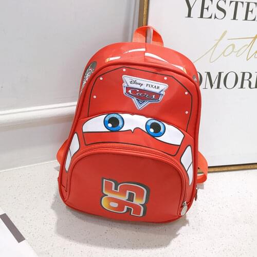 Children car backpack kindergarten boy girl McQueen handbag school bag cartoon shoulder bag book student bag