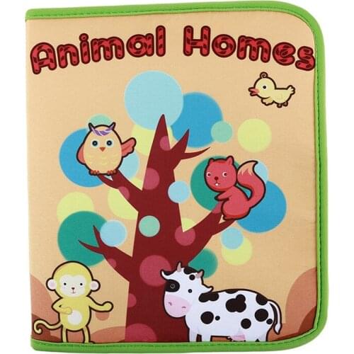 Baby Shower Bath Animal Cartoon Animal Cloth Book Early Educational Games Toy Christmas Birthday Gifts For Kids Children