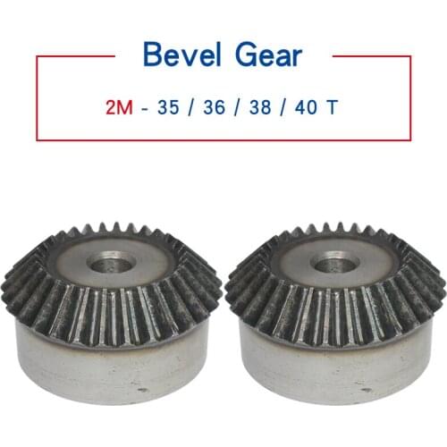 2M40 teeth bevel gear outer diameter 83 mm total height 40 mm process hole low carbon steel material gear