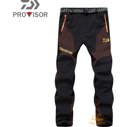 DAIWA Fishing Pants Mens Outdoor Sports Waterproof Cycling Warm Pants Mountaineering Fishing Windproof Quick Dry Trousers