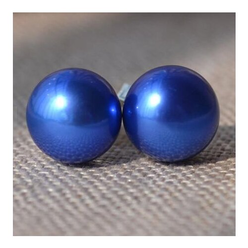 New Arrival Favorite Pearl Earrings AAA 9MM Steeblue Freshwater Pearls S925 Silver Stud Earrings Fine Jewelry Charming Lady Gift
