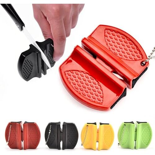 Portable Mini Small Pocket Ceramic Camp Pocket Knife Sharpener Stone Tools Multi Function Mini Quick Sharpener Non Slip