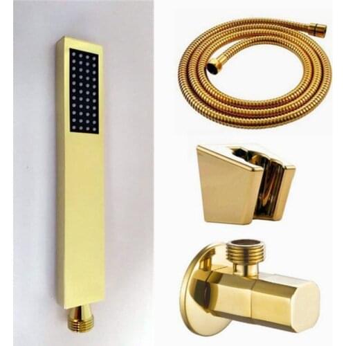 Hand Shower,Hand Held Shower Head Bathroom Faucet Accessories Products Surface Brass Gold Finished Handheld Shower heads BD579