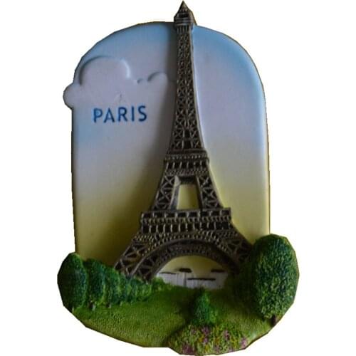 Hand-Painted Eiffel Tower in Paris France Aromatherapy 3D Fridge Magnets World Travel Souvenirs Refrigerator Magnetic Sticker