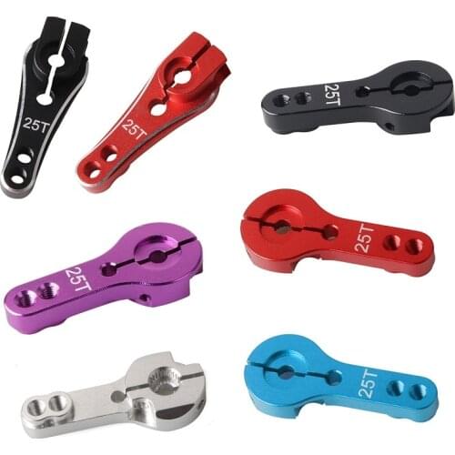 25T Servo Arm 25 Teeth Alloy Reinforced Steering Servo Arm Horn for FUTABA TRX-4 Axial SCX10 HSP HPI MG995 Servo Parts