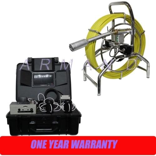 40mm Self leveling Camera Push Drain Inspection Camera Kit 7inch monitor 60m Cable Pipe Inspection Water Leak CCTV System