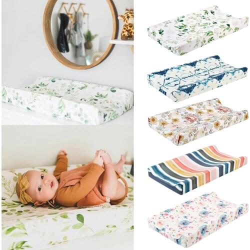High Quality Baby Nursery Diaper Changing Pad Cover Changing Mat Cover Changing Table Cover 5 Colors Floral Cover @35