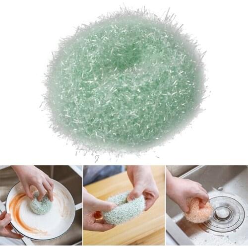 1/4 pcs Novelty Acrylic Scrubbers Cleaning Ball Kitchen Dishwashing Wire for Kitchen Accessories Hot Household Accessories