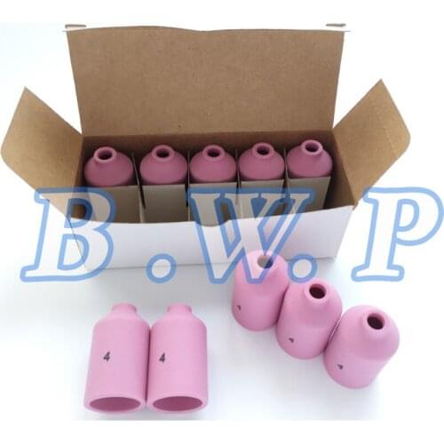 10PCS Gas Lens Alumina Nozzle 54N18 #4 Fit WP PTA DB 17 18 26 Series Tig Torch