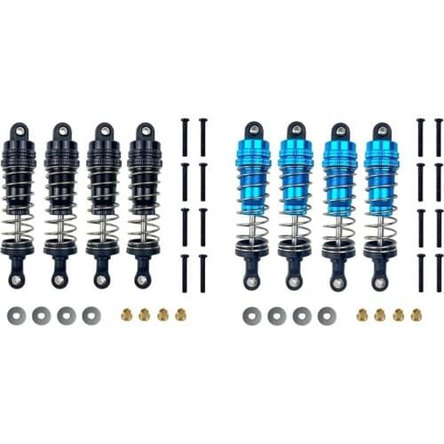 2 Set For MN86K MN86KS MN86 MN86S MN G500 1/12 RC Car Upgrade Parts Metal Shock Absorber Damper Accessories,Black & Blue