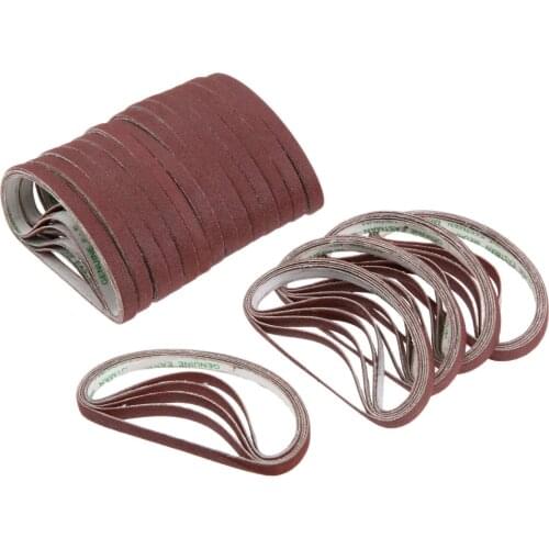 20Pcs Abrasive Sharpening Belts for Eastman Industrial Cloth Cutting Machine Scissor Abrasive Belts Medium Sand 6mm Sewing Tools