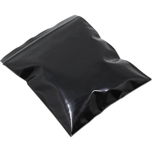 200pcs/Lot Zip Lock Grocery Package Bag with Zipper Grip Seal Plastic Opaque Travel Packaging Supplies for Electronics Crafts