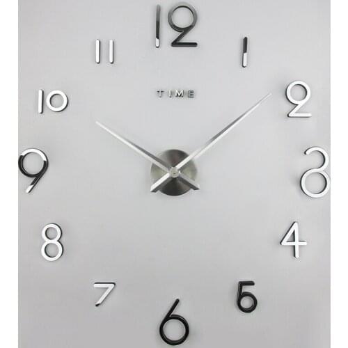 2020 New Large Wall Clock Personalized Big Wall Clock 3d Diy Clock Design Luxury Large Decorative Clocks Stickers Duvar Saati