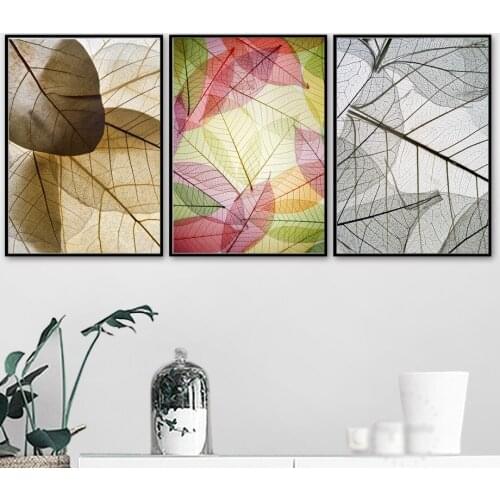 Watercolor Leaves Texture Wall Art Canvas Painting Nordic Posters And Prints Canvas Art Wall Pictures For Living Room