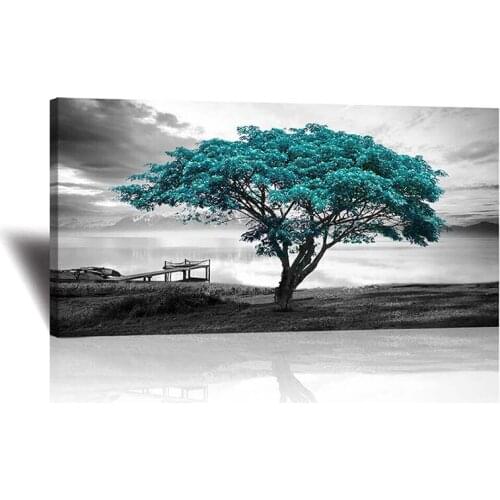 Large Blue Tree Black and White Home Decoration 5D Diy Diamond Painting Cross Stitch Kits Mosaic Embroidery Wall Stickers TT5323