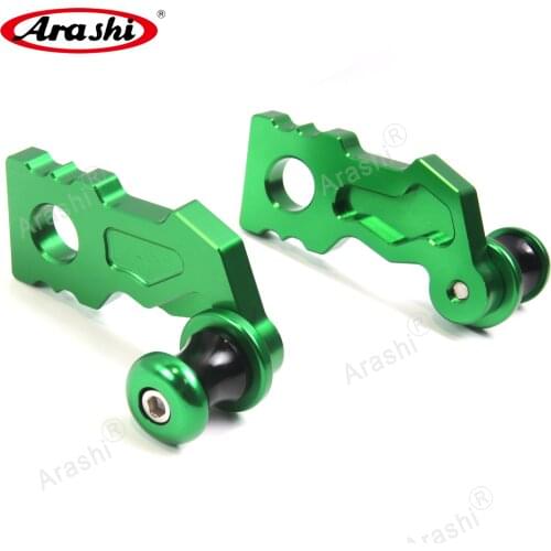 Arashi 1 Set For KAWASAKI Z900 2017 2018 2019 Chain Adjuster Swingarm Bolt Spool Stand Screw Motorcycle CNC Slider Support